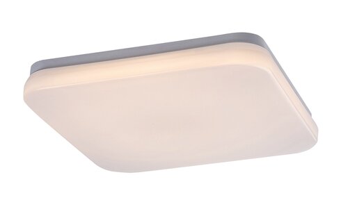 Rábalux 77181 Lowar,kültéri modern mennyezeti 18W D28,5cm,négyzet kültéri lámpa IP44 fehér műanyag