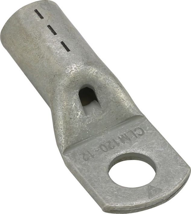 Tracon CLM120-16 Szigeteletlen szemes csősaru, ónozott elektrolitréz, 120mm2, M16, (d1=15,6mm, d2=17mm)