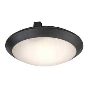 Rábalux 77234 Welro, mennyezeti lámpa E27 1x9W, D30cm,fekete,IP65