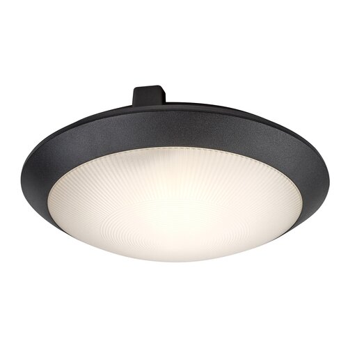 Rábalux 77234 Welro, mennyezeti lámpa E27 1x9W, D30cm,fekete,IP65