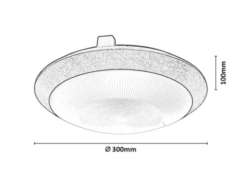Rábalux 77234 Welro, mennyezeti lámpa E27 1x9W, D30cm,fekete,IP65 - Image 7