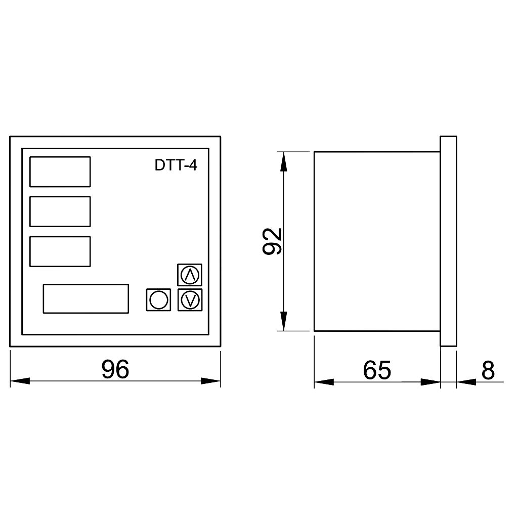 Tracon DTT-4 Digitális hálózati analizátor 96×96mm - Image 2