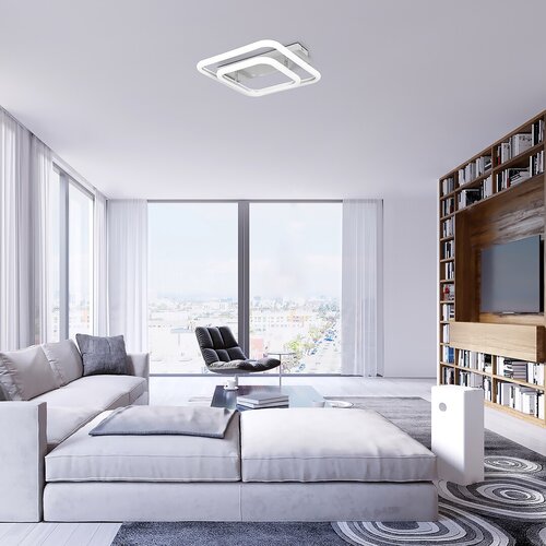Rábalux 6996 Fandral modern beltéri mennyezeti lámpa LED 33W IP20 szatin króm - Image 5
