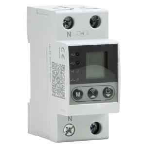 Tracon NARVCDW2P80 Aut. Visszakapcs. fesz. növ./csökk. relé+túláramvédelem+WIFI, AC230V,2P,Imax:80A,U>:230-300V,U<:140-210V,Uon:2-900s,Wifi