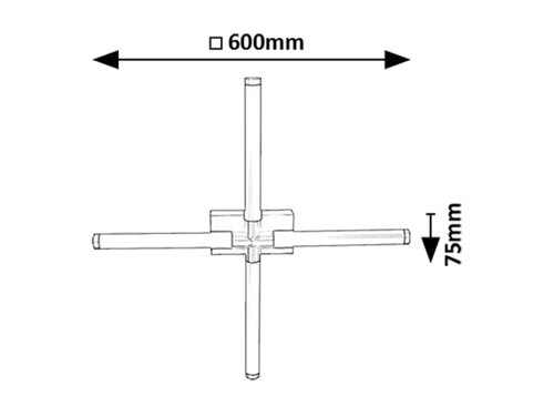 Rábalux 75046 Tilora,beltéri minimál fürdő.mennyezeti LED 16W 60x60cm Beltéri lámpa Fürdőszobai IP44 fekete műanyag - Image 5