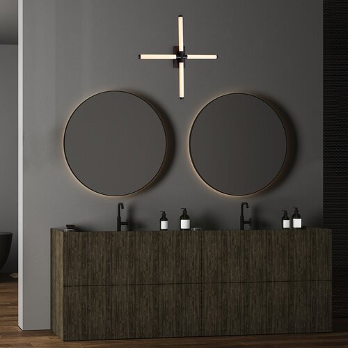 Rábalux 75046 Tilora,beltéri minimál fürdő.mennyezeti LED 16W 60x60cm Beltéri lámpa Fürdőszobai IP44 fekete műanyag - Image 6