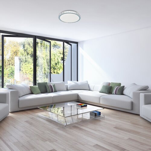 Rábalux 2420 Cressida modern beltéri mennyezeti lámpa LED 24W IP20 króm - Image 4