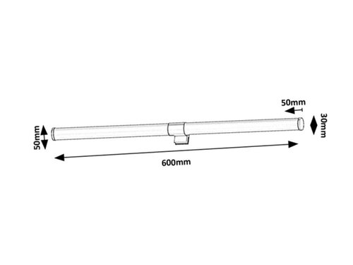 Rábalux 75044, Zain, modern, fürdőszobai lámpa, LED, 8 W, 800 lm, IP44, fekete - Image 8