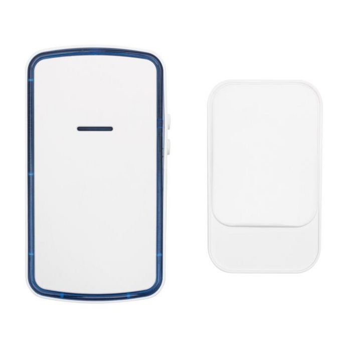 HOME DBK1002AC vezeték nélküli csengő, 100m hatótáv, 38 dallam, fényjelzés, IP68, szabályozható hangerő, fényjelzés