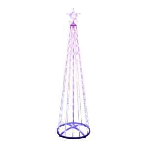 Home SMF180 smart RGB műfenyő, 180 cm magas, 190 db RGB micro LED, távirányítható, kül- és beltéri kivitel